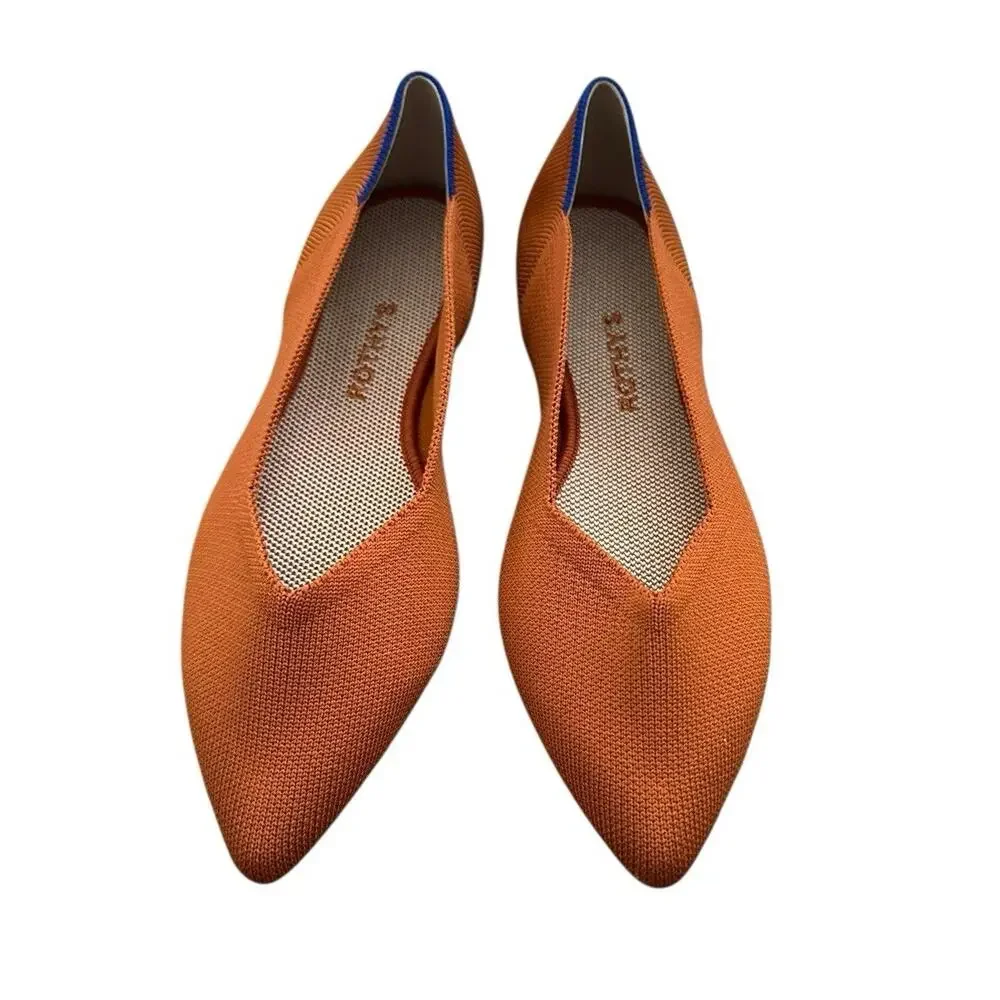 Rothy’s The Point Toe Slip On Cinnamon Spice W10 NWOB - Picture 3 of 11